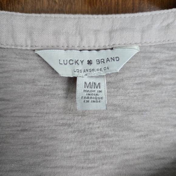 Lucky Brand Light Beige Button-Down Shirt - Picture 3 of 7